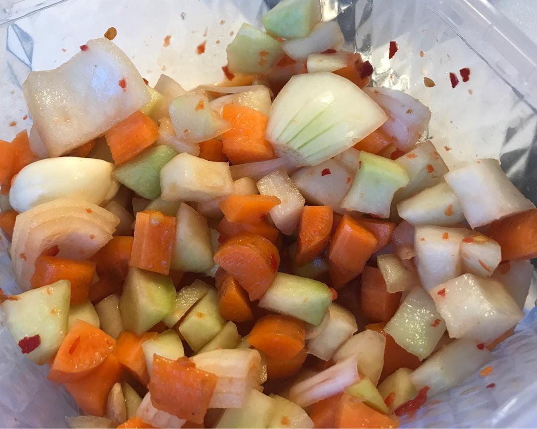 山寨快速版印尼泡菜Acar的做法