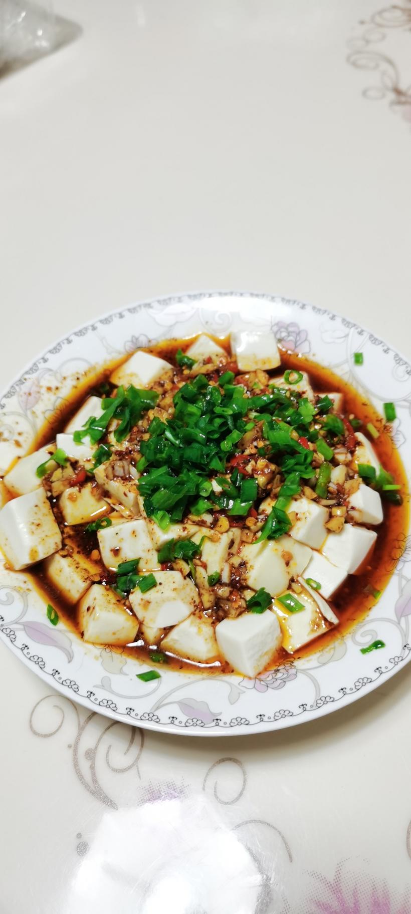 涼拌豆腐/小蔥拌豆腐的做法 步驟7