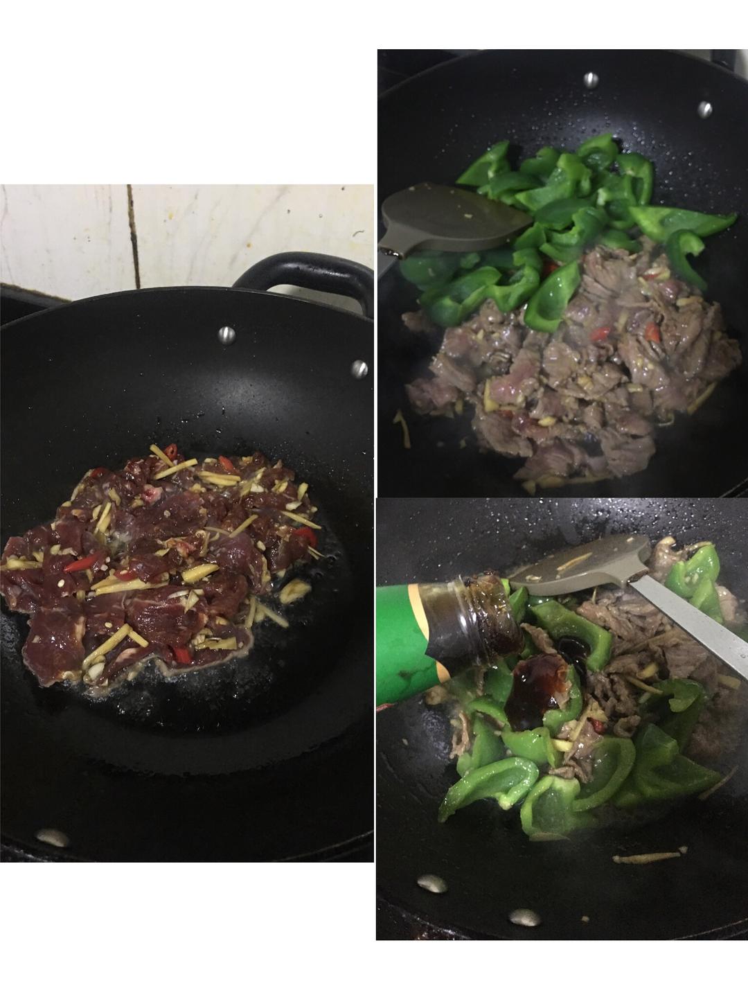 青椒炒牛肉的做法 步驟5
