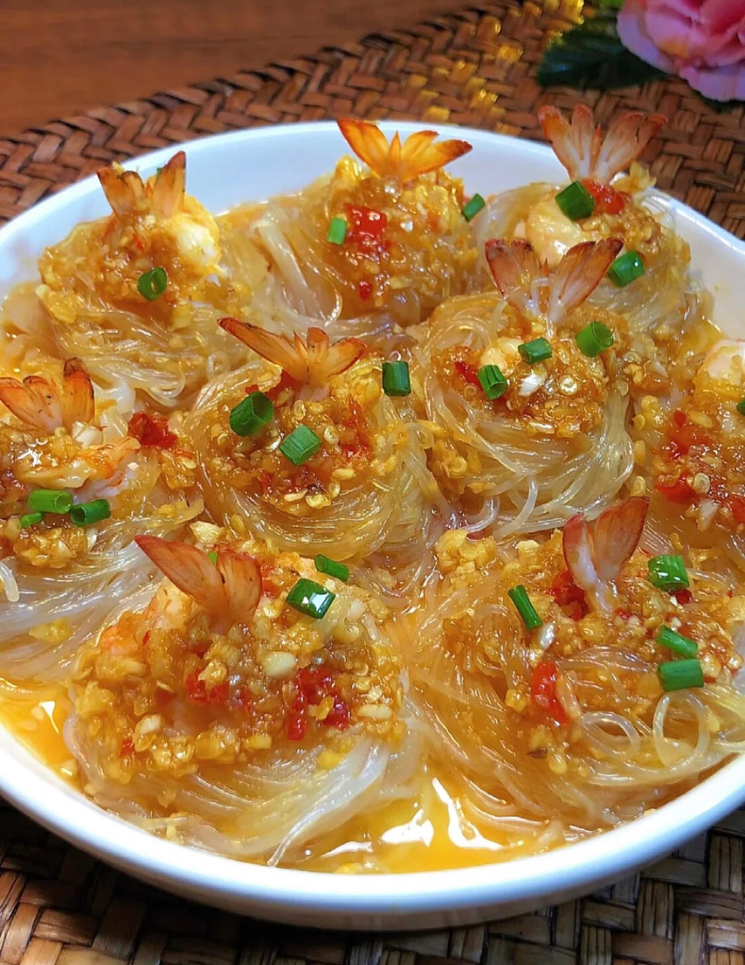 蒜蓉蒸蝦冬粉食譜做法
