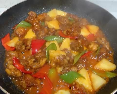 酸甜菠蘿咕嚕肉的做法 步驟16