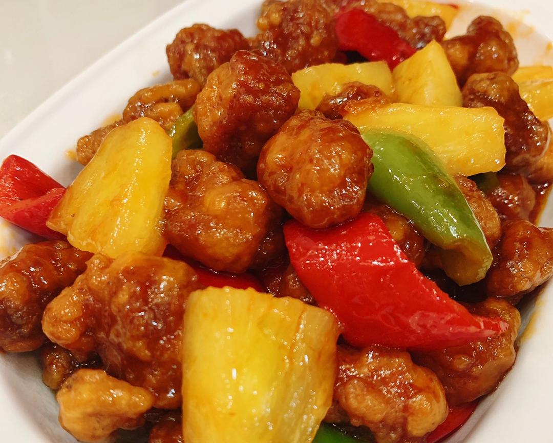 酸甜菠蘿咕嚕肉食譜做法