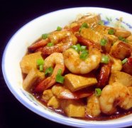 蝦仁豆腐 料理做法