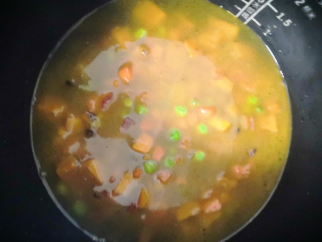 超級好吃的南瓜悶飯的做法 步驟4