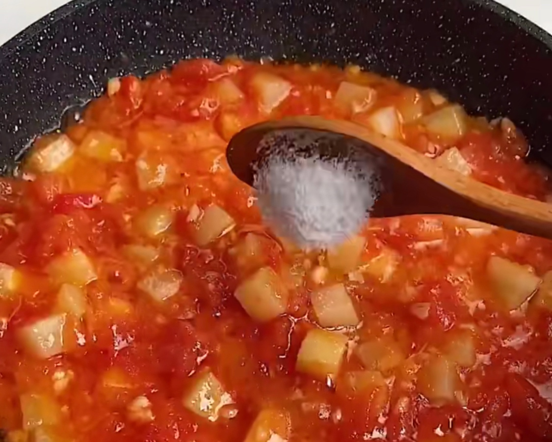 超級簡單的西紅柿燴飯的做法 步驟5