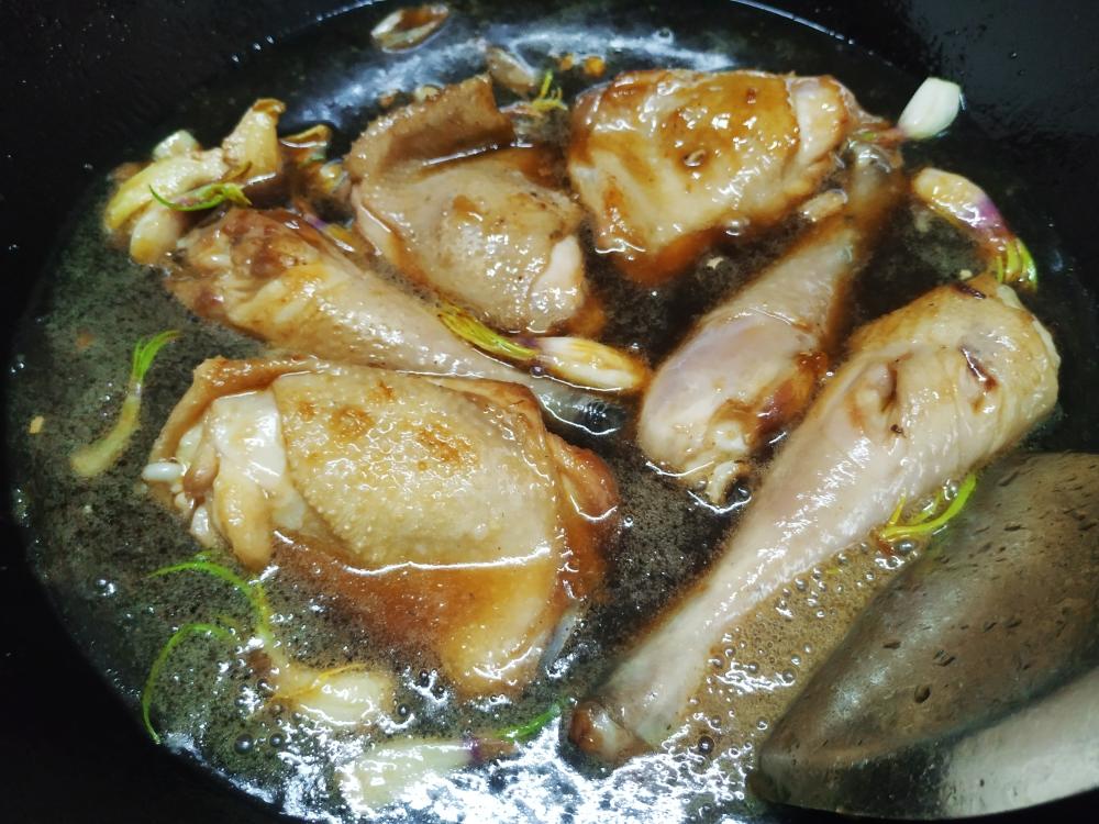 啤酒雞(三杯雞)的做法 步驟7